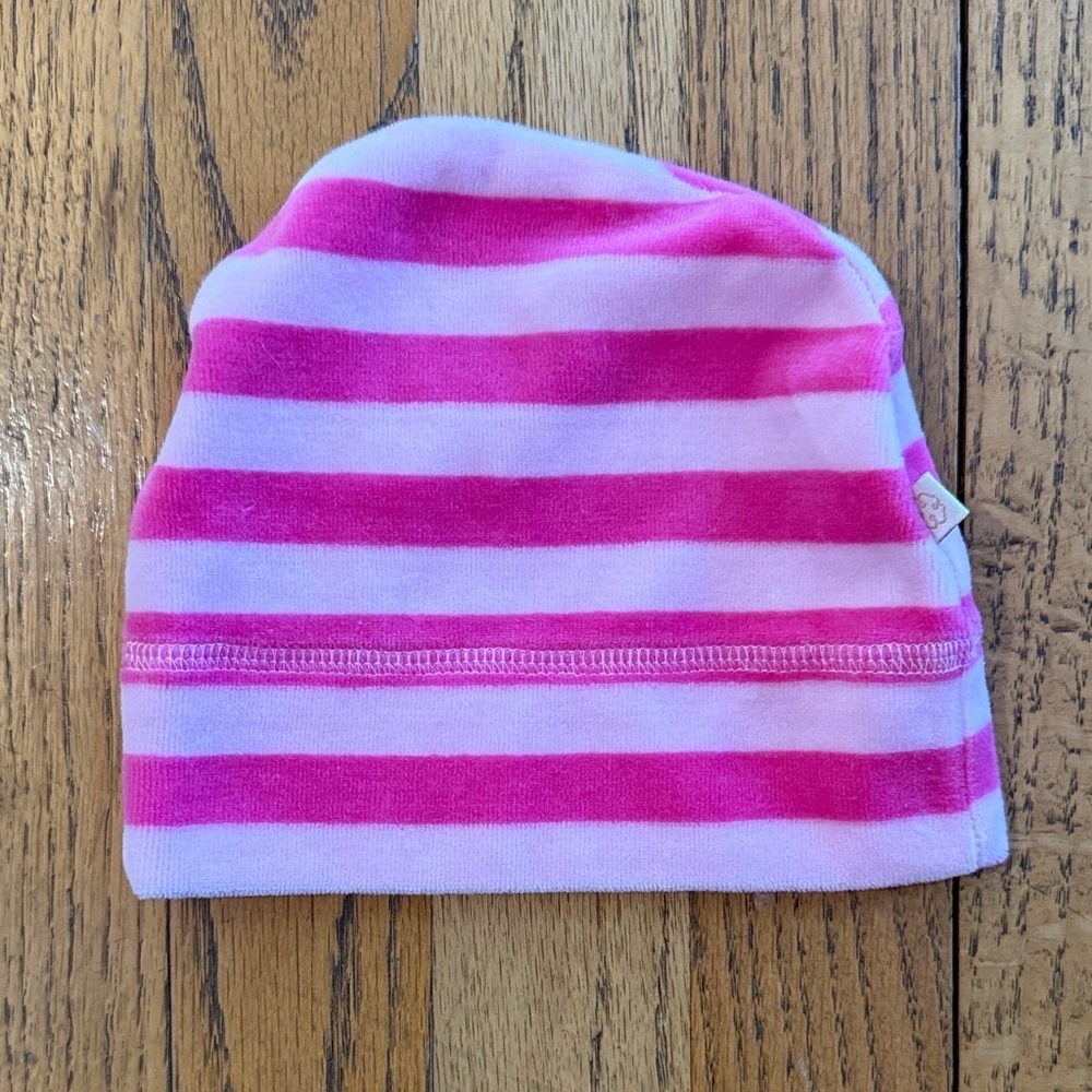 Vintage OshKosh B'gosh Pink Striped Hat EUC